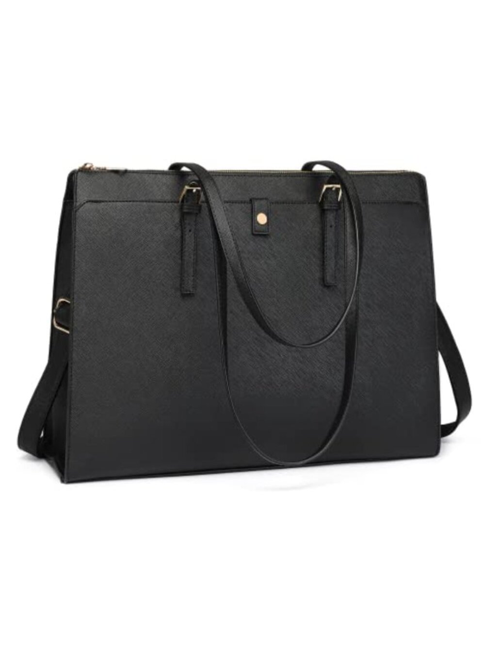 Laptop Bag for Women 15.6 inch Classy Tote PU Leather